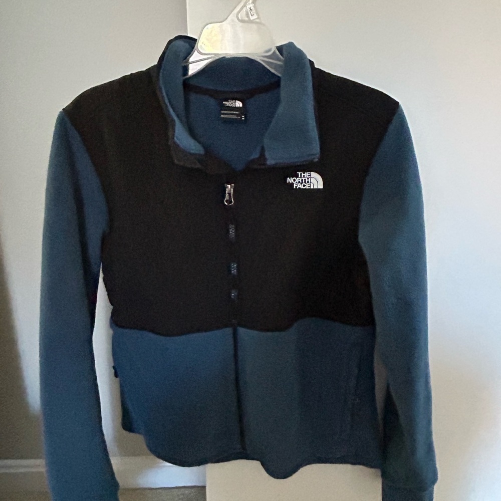 The North Face Black and Dark Blue Women's Fleece